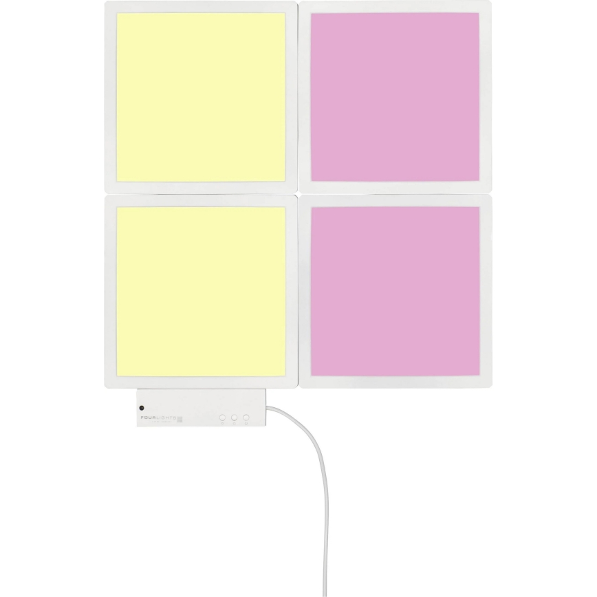 Wofi 4506.04.06.9000 - SETTI 4x LED RGB Himmennettävä seinävalo LED/2W/230V + kaukosäädin