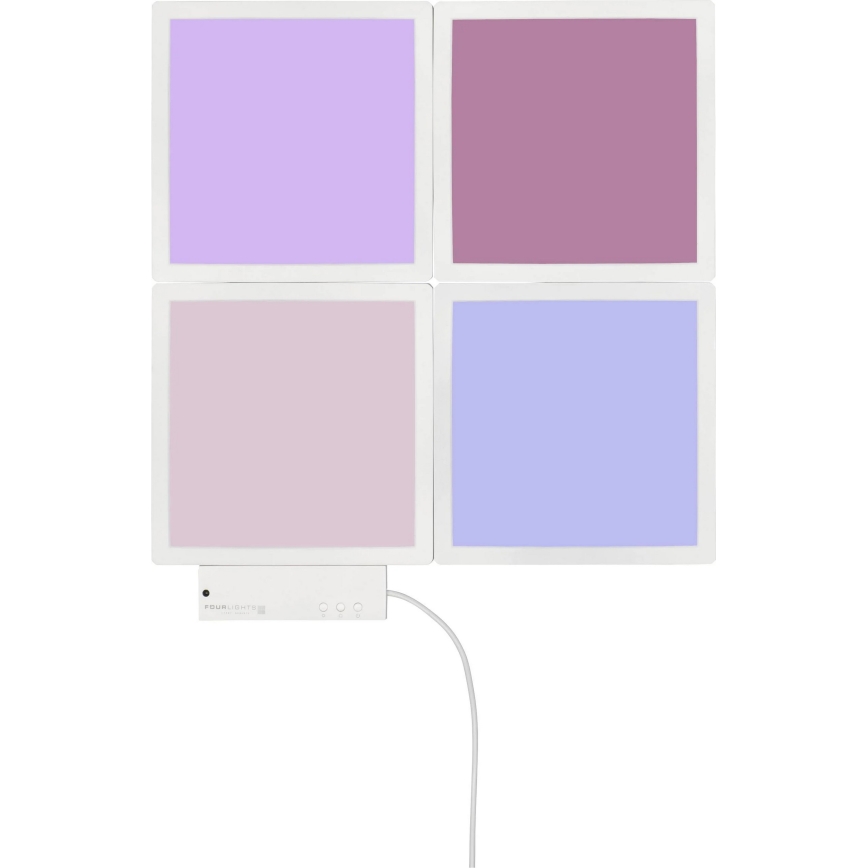 Wofi 4506.04.06.9000 - SETTI 4x LED RGB Himmennettävä seinävalo LED/2W/230V + kaukosäädin