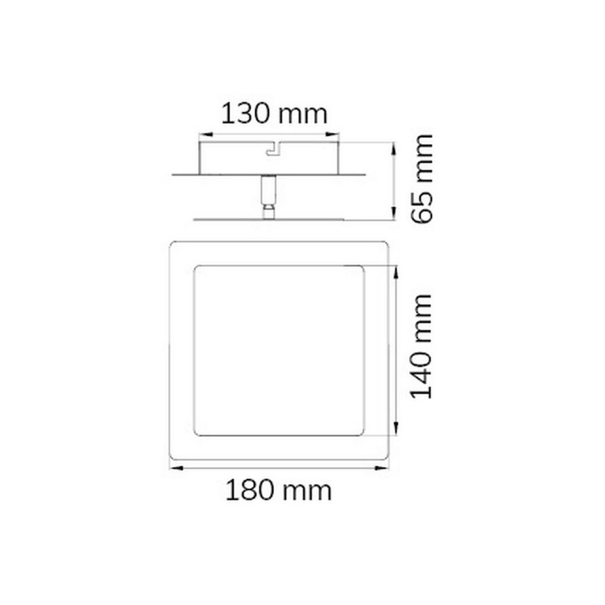 Wofi 451401709000 - LED-seinävalaisin FEY LED/8W/230V mattakromi