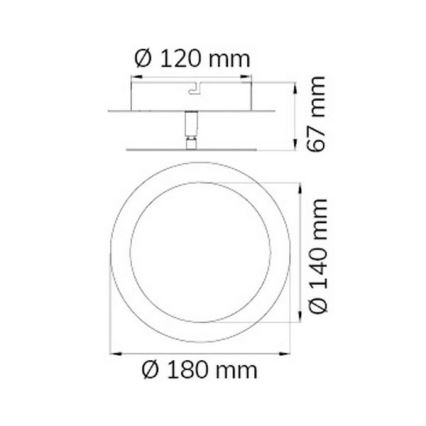 Wofi 451701709000 - LED-seinävalaisin SLIGO LED/6W/230V mattakromi