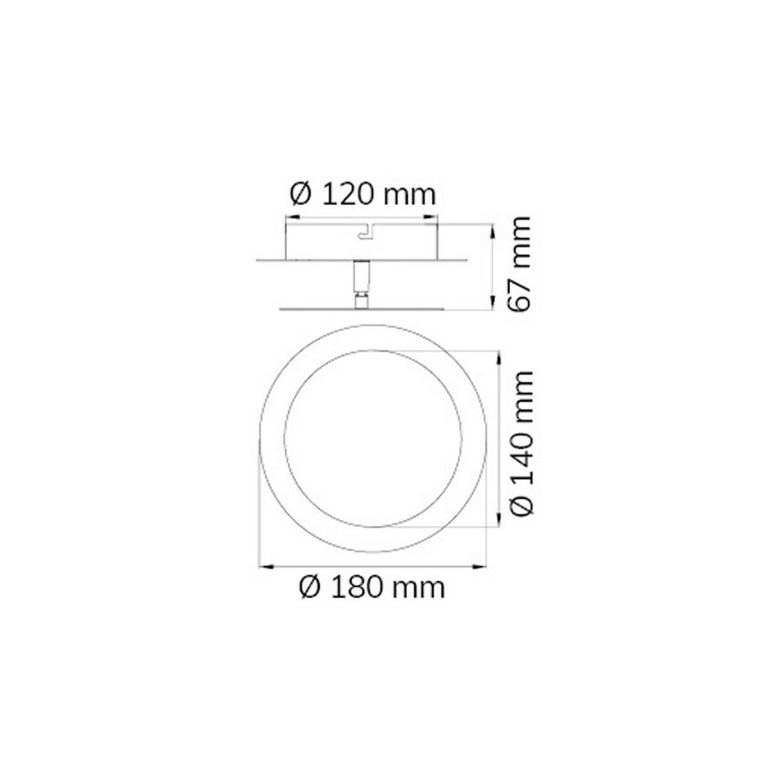 Wofi 451701709000 - LED-seinävalaisin SLIGO LED/6W/230V mattakromi