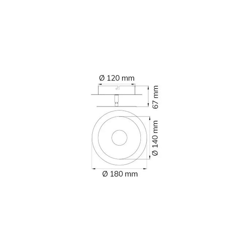 Wofi 451901709000 - LED-seinävalaisin AFIR LED/6W/230V mattakromi