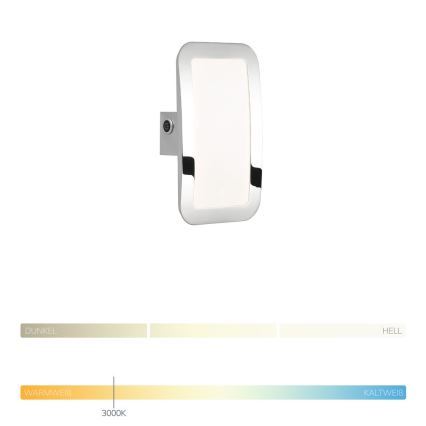 Wofi 4526.01.01.6000 - Himmennettävä LED-seinävalaisin SAGA LED/8W/230V