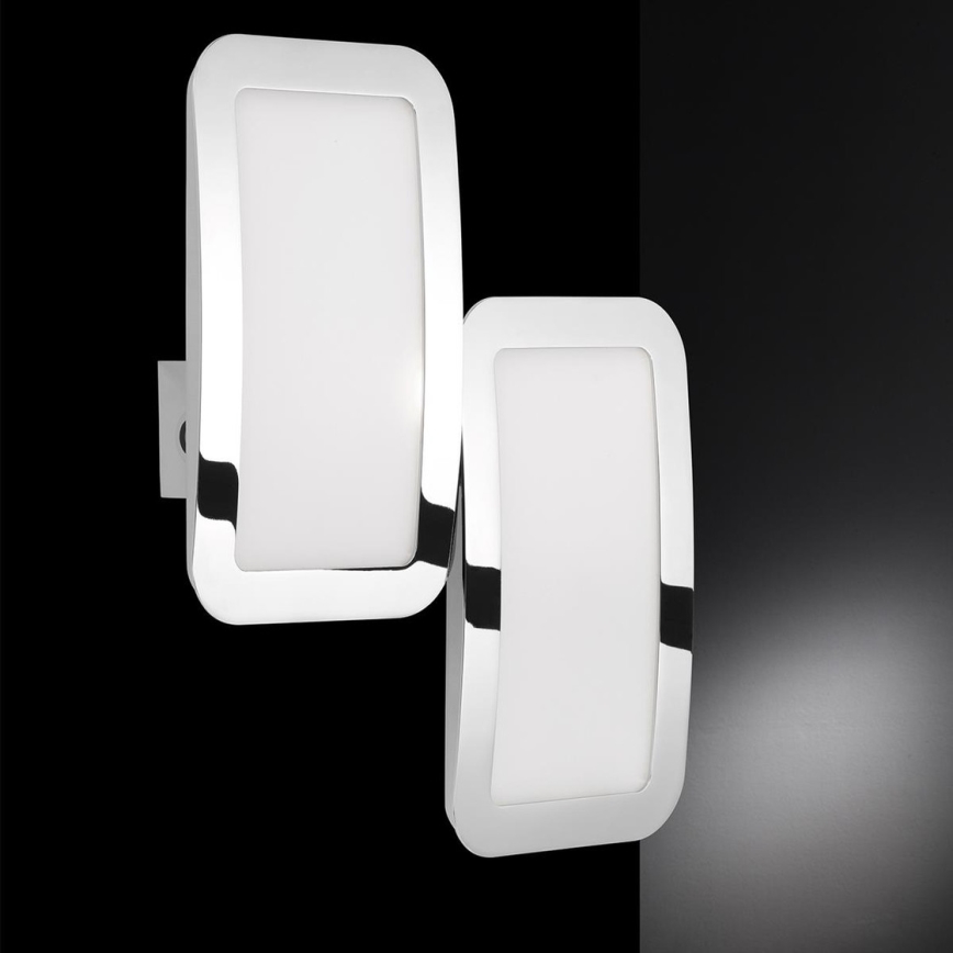 Wofi 4526.02.01.6000 - SETTI 2x LED Himmennettävä seinävalo SAGA LED/8W/230V