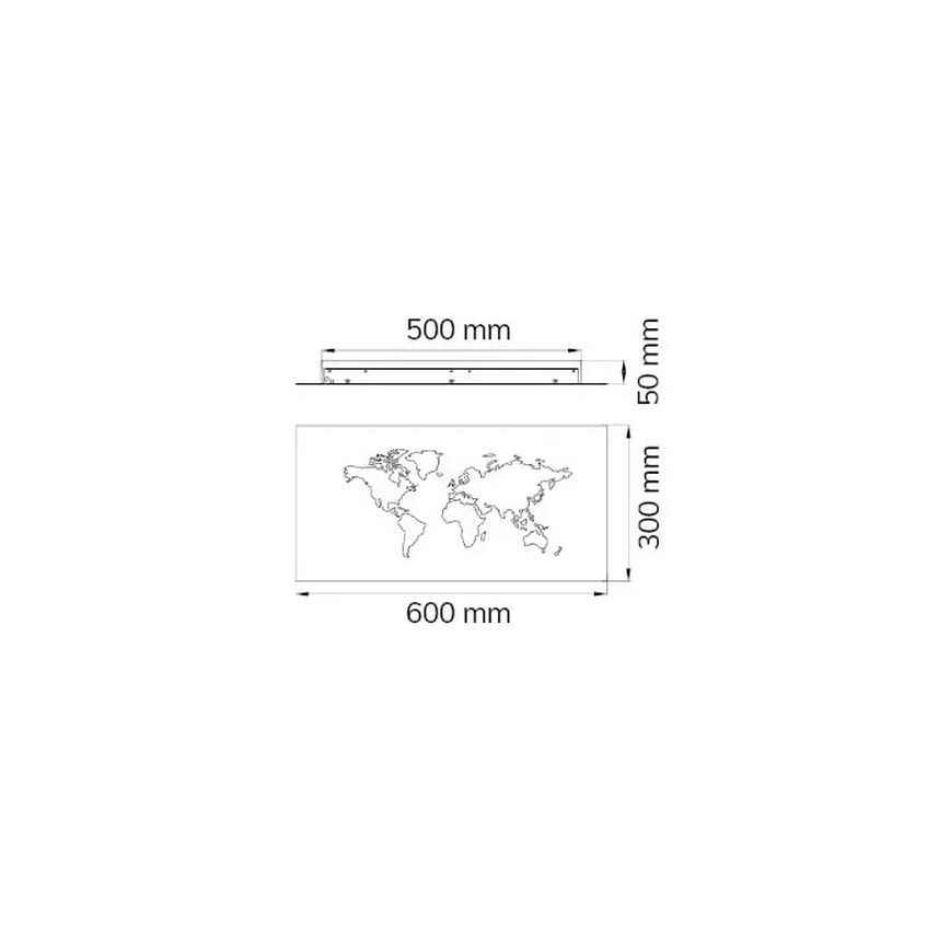 Wofi 4556.01.50.9600 - LED-seinävalaisin LINDA LED/26W/230V 3000K