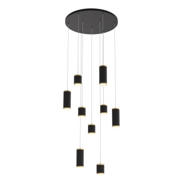 Wofi 5003-904 - Himmennettävä LED-kattokruunu johdossa TOULOUSE LED/57W/230V musta/kulta