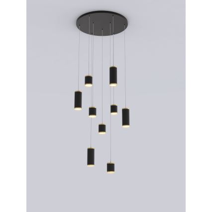 Wofi 5003-904 - Himmennettävä LED-kattokruunu johdossa TOULOUSE LED/57W/230V musta/kulta