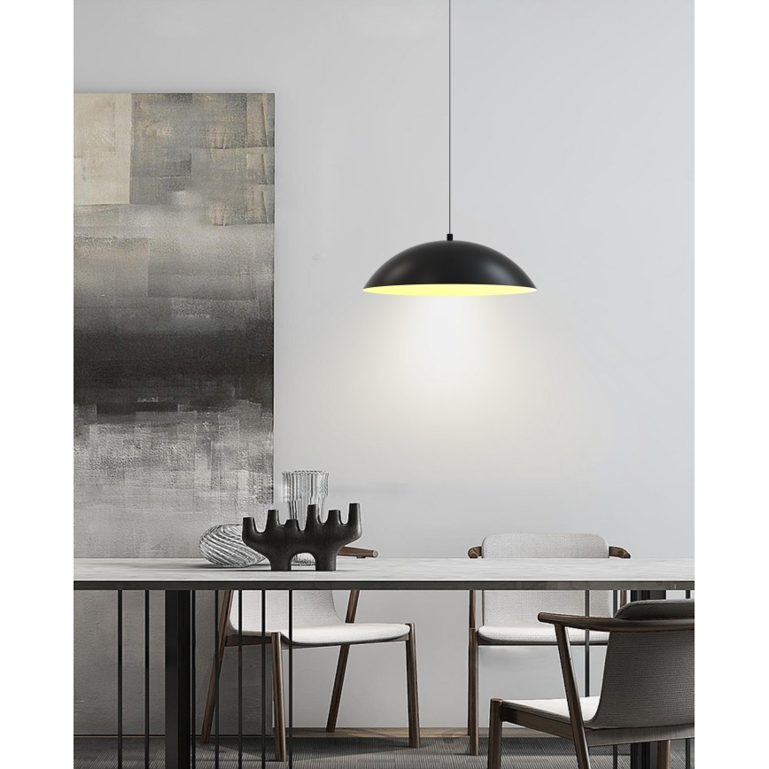 Wofi 6001-104 - Himmennettävä LED-kattokruunu johdossa ROSCOFF LED/19W/230V musta/kulta