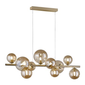 Wofi 6014.10.14.9000 - LED-kattokruunu johdossa VILLA 10xG9/3W/230V kulta