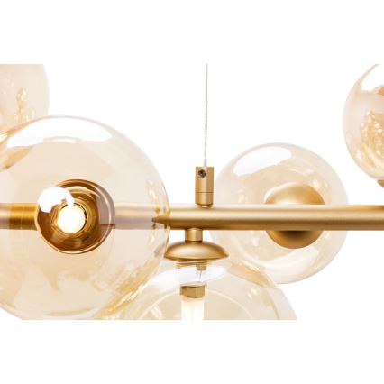 Wofi 6014.10.14.9000 - LED-kattokruunu johdossa VILLA 10xG9/3W/230V kulta