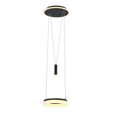 Wofi 6054-302 - Himmennettävä LED-kattokruunu johdossa JESSE LED/15,5W/230V musta