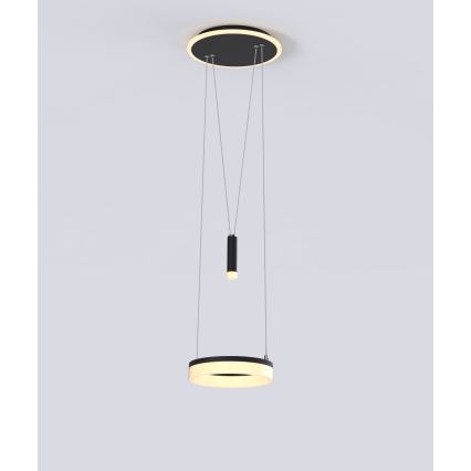 Wofi 6054-302 - LED himmennettävä riippuvalaisin JESSE LED/15,5W/230V musta