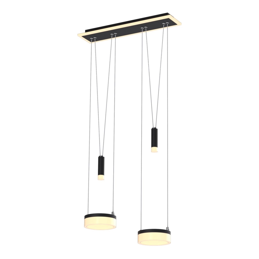 Wofi 6054-502 - Himmennettävä LED-kattokruunu johdossa JESSE LED/21W/230V musta