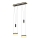 Wofi 6054-502 - Himmennettävä LED-kattokruunu johdossa JESSE LED/21W/230V musta