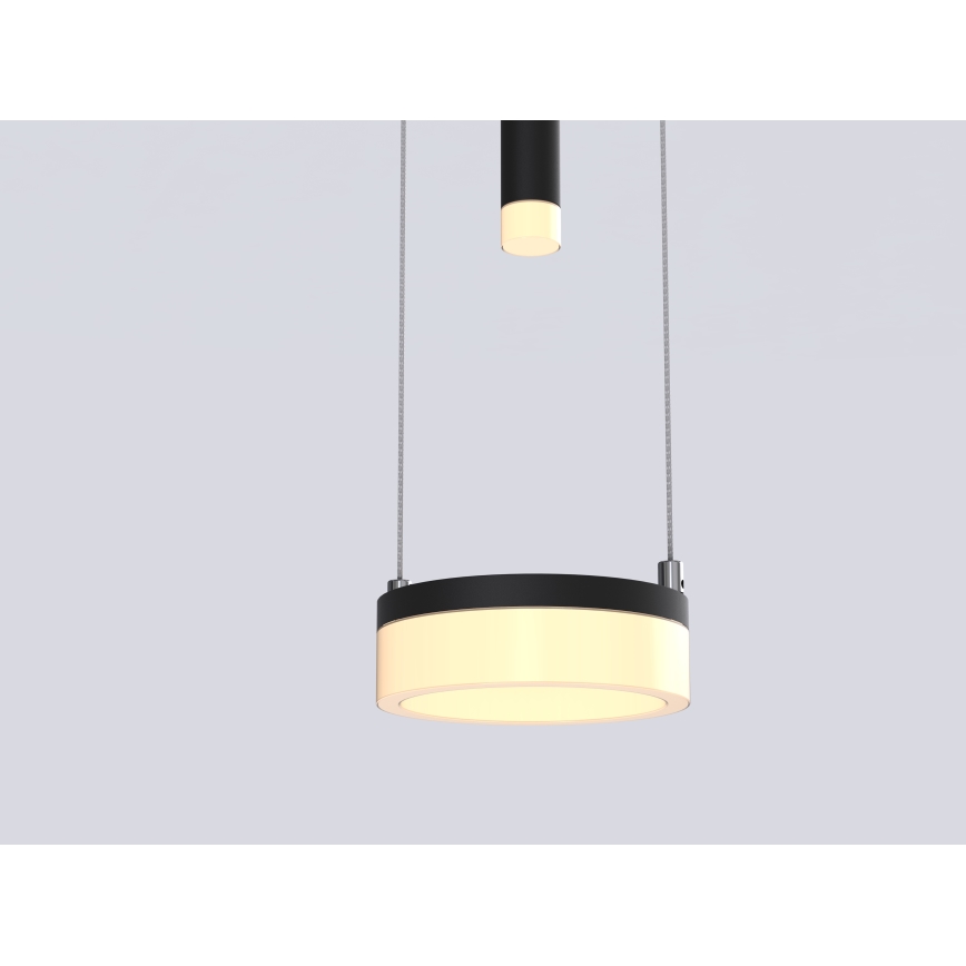 Wofi 6054-502 - Himmennettävä LED-kattokruunu johdossa JESSE LED/21W/230V musta