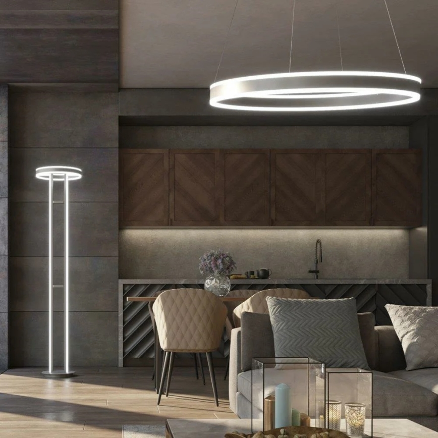 Wofi 6226.02.88.9000 - LED Himmennettävä kattokruunu johdossa KEMI LED/83W/230V + kaukosäädin