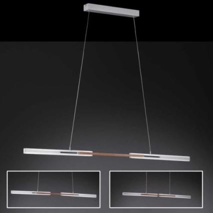 Wofi 6266.01.63.9300 - LED-kattokruunu johdossa KIT LED/32W/230V