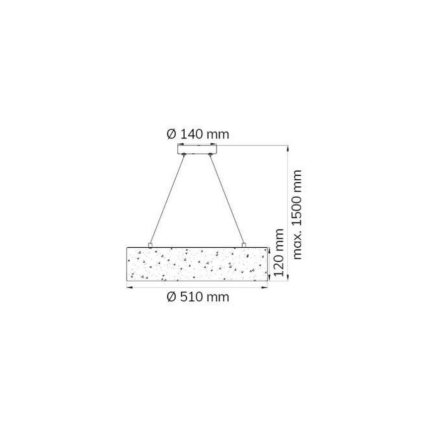 Wofi 6370.01.70.7000 - LED-kattokruunu johdossa LEIKA LED/21W/230V
