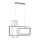 Wofi 6531.03.64.8000 - Himmennettävä LED-kattokruunu johdossa VISO LED/87W/230V