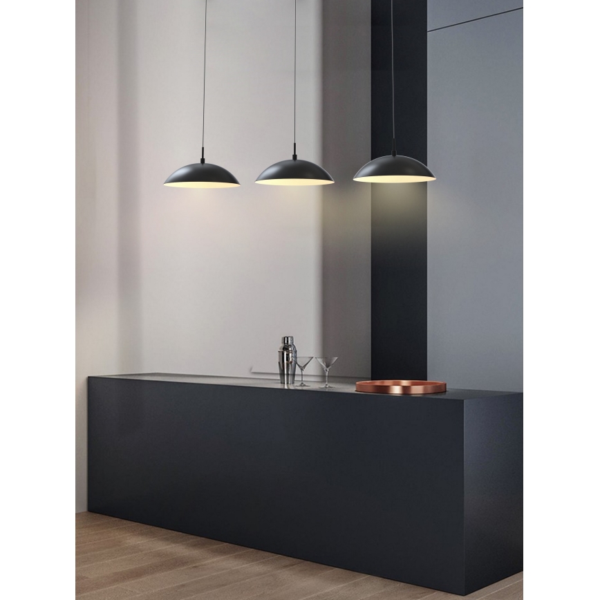 Wofi 7001-304 - Himmennettävä LED-kattokruunu johdossa ROSCOFF LED/29W/230V musta/kulta