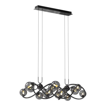 Wofi 7014-1405 - LED-kattokruunu johdossa NANCY 14xG9/3,5W/230V musta/kiiltävä kromi