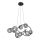 Wofi 7014-805 - LED-kattokruunu johdossa NANCY 8xG9/3,5W/230V musta/kiiltävä kromi