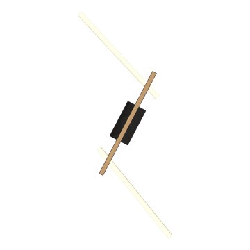 Wofi 7021-306 - Himmennettävä LED-seinävalaisin RIMINI LED/40W/230V ruskea/musta
