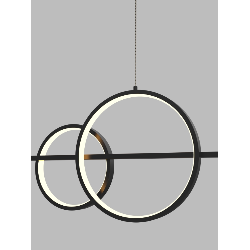 Wofi 7030-502 - Himmennettävä LED-kattokruunu johdossa MESSINA LED/40W/230V musta