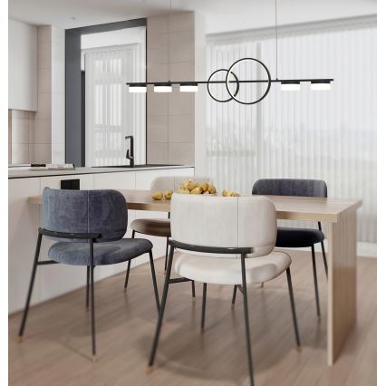 Wofi 7030-702 - Himmennettävä LED-kattokruunu johdossa MESSINA LED/57W/230V musta