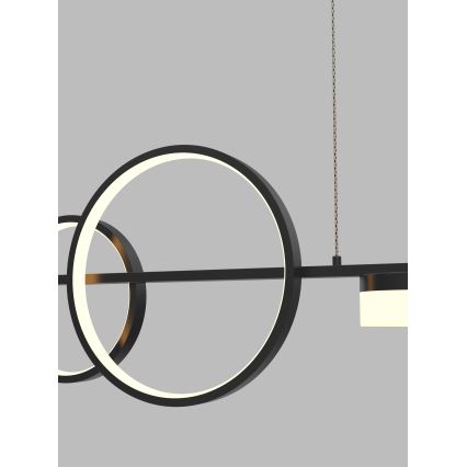 Wofi 7030-702 - Himmennettävä LED-kattokruunu johdossa MESSINA LED/57W/230V musta