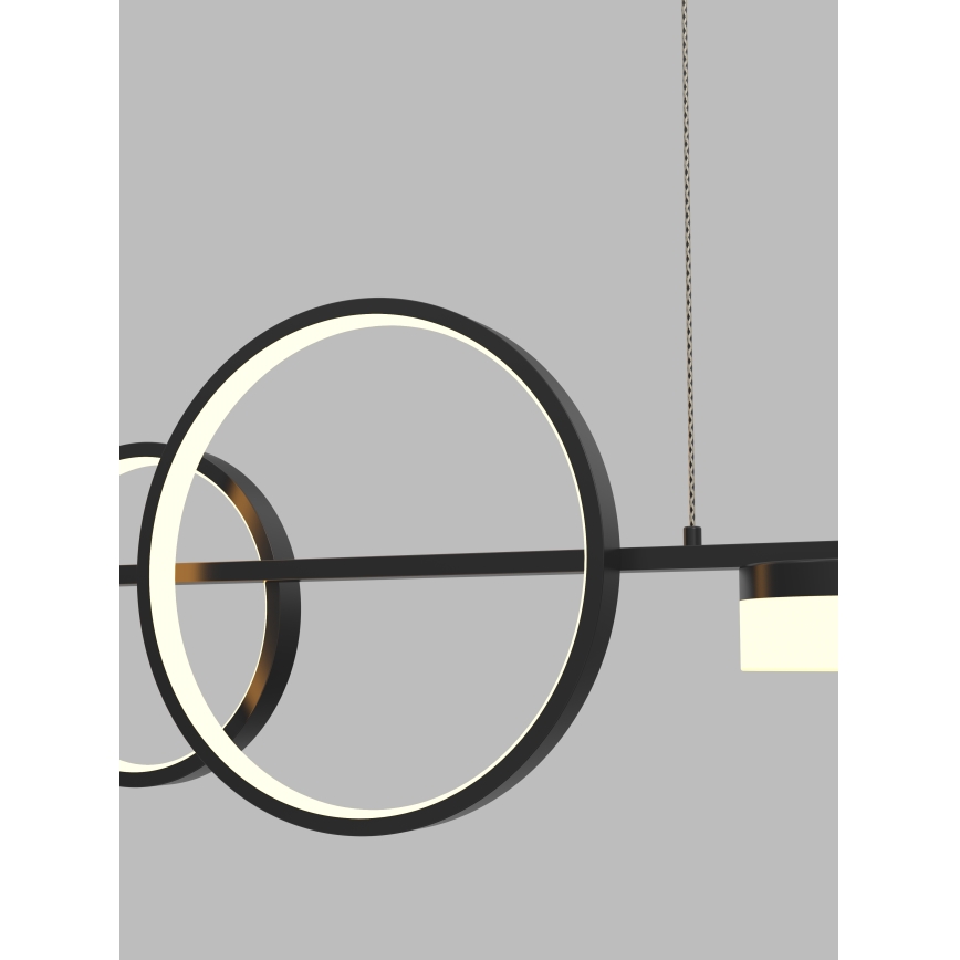 Wofi 7030-702 - Himmennettävä LED-kattokruunu johdossa MESSINA LED/57W/230V musta