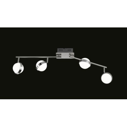 Wofi 7241.04.54.6000 - LED -himmennettävä kohdevalo MONDE 4xLED / 6W / 230V
