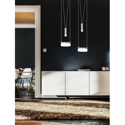 Wofi 7263.04.54.6000 - Himmennettävä LED-kattokruunu johdossa JETTE 2xLED/7,5W/230V + 2xLED/1W