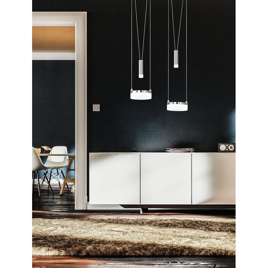 Wofi 7263.04.54.6000 - Himmennettävä LED-kattokruunu johdossa JETTE 2xLED/7,5W/230V + 2xLED/1W