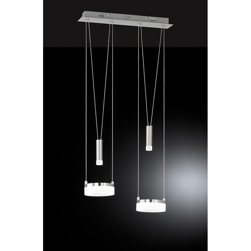 Wofi 7263.04.54.6000 - Himmennettävä LED-kattokruunu johdossa JETTE 2xLED/7,5W/230V + 2xLED/1W