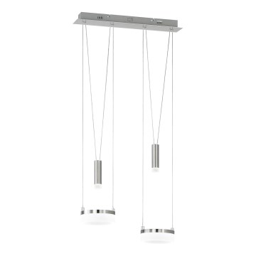 Wofi 7263.04.54.6000 - Himmennettävä LED-kattokruunu johdossa JETTE 2xLED/7,5W/230V + 2xLED/1W