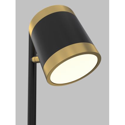 Wofi 8003-104S - Himmennettävä LED-pöytävalaisin TOULOUSE LED/10W/230V musta/kulta