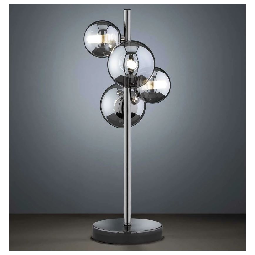 Wofi 8014.04.24.9000 - LED-pöytävalaisin VILLA 4xG9/3W/230V musta