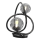 Wofi 8014-205 - LED-pöytävalaisin NANCY 2xG9/3,5W/230V musta/kiiltävä kromi