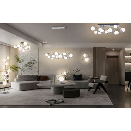 Wofi 8014-207 - LED-pöytävalaisin NANCY 2xG9/3,5W/230V kiiltävä kromi