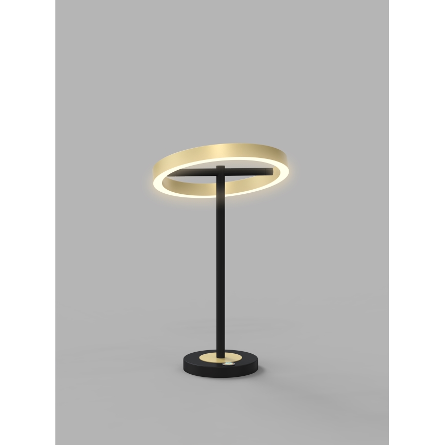 Wofi 8016-104 - LED Himmennettävä kosketuspöytävalaisin BREST LED/10,5W/230V musta/kulta