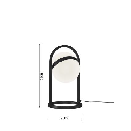 Wofi 8046-102 - LED Himmennettävä kosketuspöytävalaisin AVIGNON LED/10,5W/230V musta