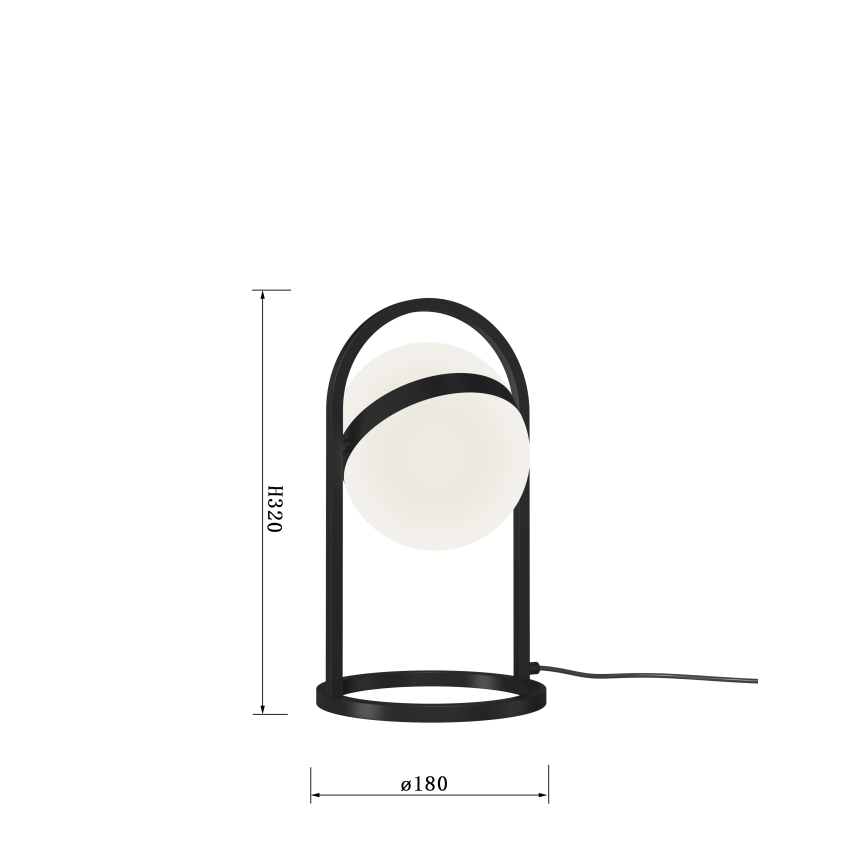 Wofi 8046-102 - LED Himmennettävä kosketuspöytävalaisin AVIGNON LED/10,5W/230V musta