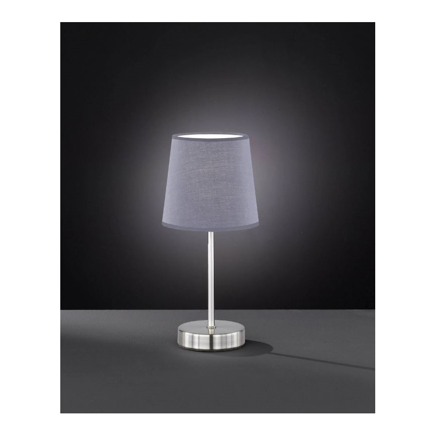 Wofi 8324.01.50.0000 - Pöytävalaisin CESENA 1xE14/42W/230V harmaa