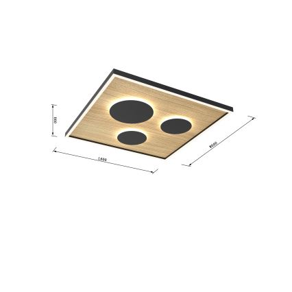 Wofi 9012-306L - Himmennettävä LED-kattovalaisin DIJON LED/40W/230V