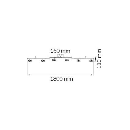 Wofi 9026.06.64.5000 - LED-kohdevalaisin ZARA 6xLED/5,2W/230V