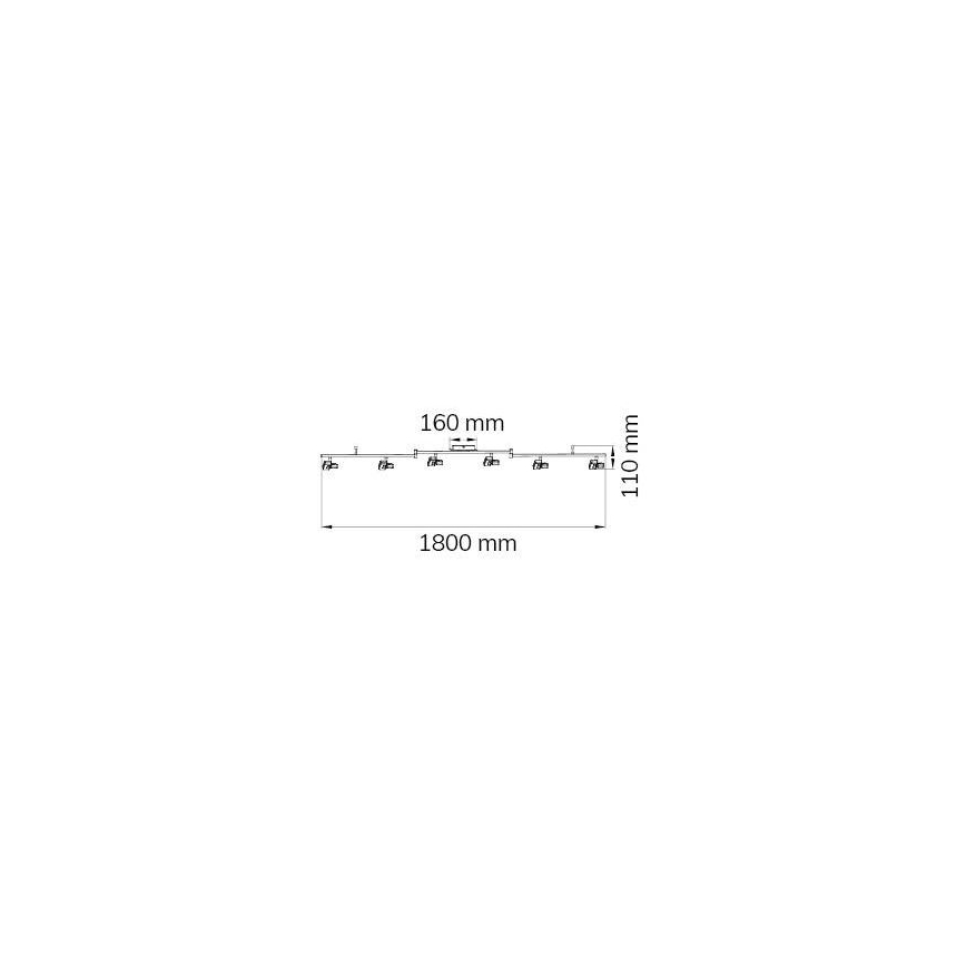 Wofi 9026.06.64.5000 - LED-kohdevalaisin ZARA 6xLED/5,2W/230V