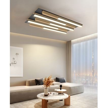 Wofi 9031-506S  - Himmennettävä LED-kattovalaisin PALERMO LED/34W/230V kumipuu