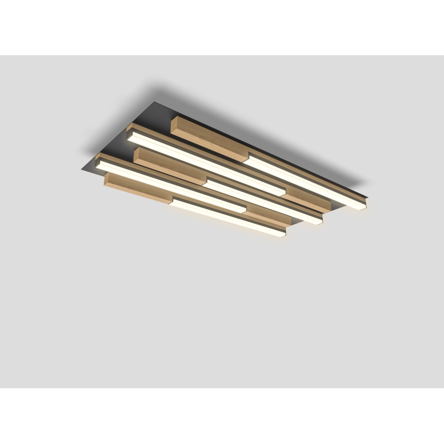 Wofi 9031-506S  - Himmennettävä LED-kattovalaisin PALERMO LED/34W/230V kumipuu