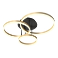Wofi 9049-401 - LED himmennettävä kattovalaisin PERPIGNAN LED/51W/230V kulta